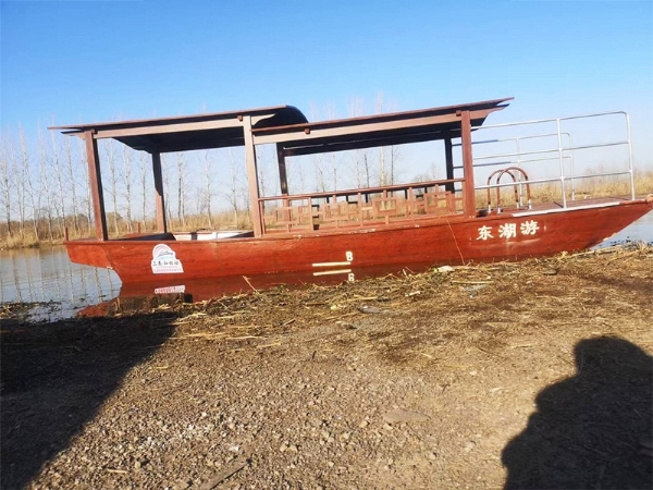 鋁合金仿木質傳統結構搖櫓船